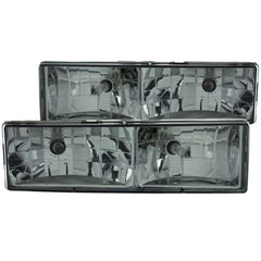 AnzoUSA 111061 Crystal Headlights with Smoke Lens