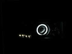 AnzoUSA 111065 Projector Headlights with Halo Black