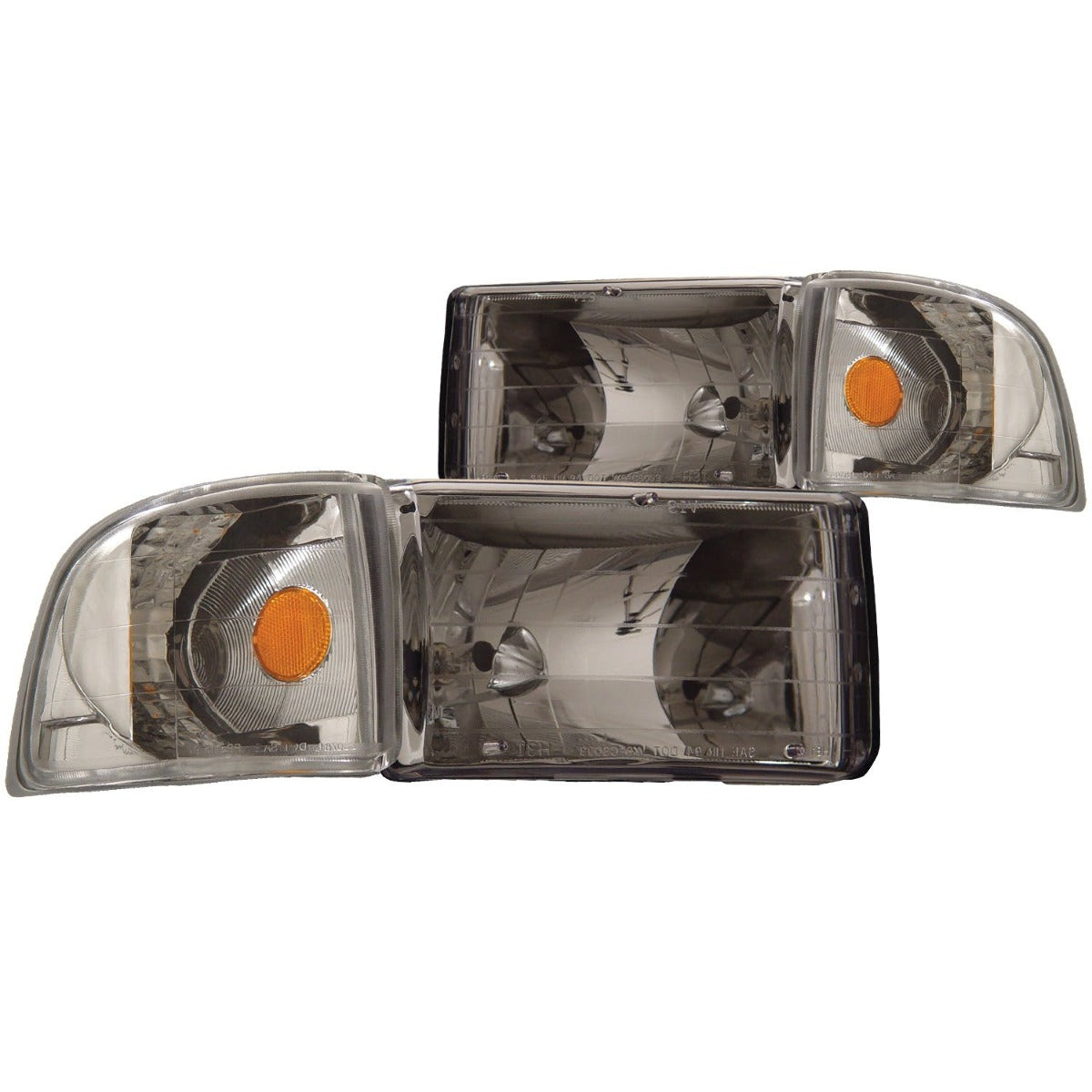 AnzoUSA 111068 Crystal Headlights Chrome