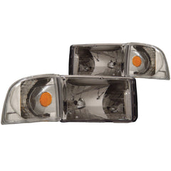 AnzoUSA 111068 Crystal Headlights Chrome
