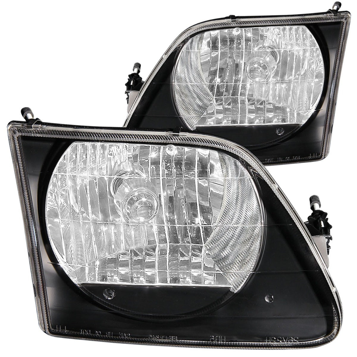 AnzoUSA 111083 Crystal Headlights Black G2