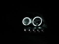 AnzoUSA 111097 Projector Headlights with Halo Black (SMD LED)
