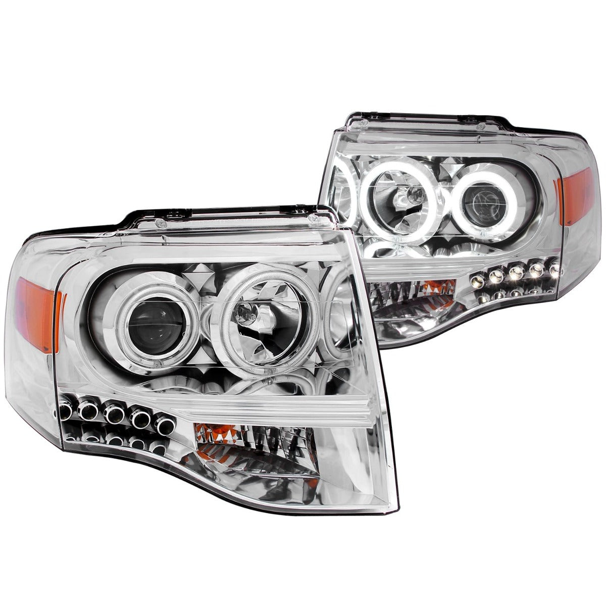 AnzoUSA 111114 Projector Headlights Chrome