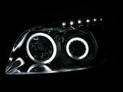 AnzoUSA 111121 Projector Headlights with Halo Chrome (SMD LED)