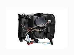 AnzoUSA 111125 Projector Headlights with Halo Black
