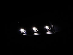 AnzoUSA 111205 Crystal Headlights Black with LED