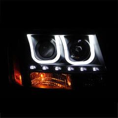 AnzoUSA 111273 Projector Headlights with U-Bar Black