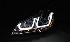 AnzoUSA 111285 Projector Headlights with U-Bar Black