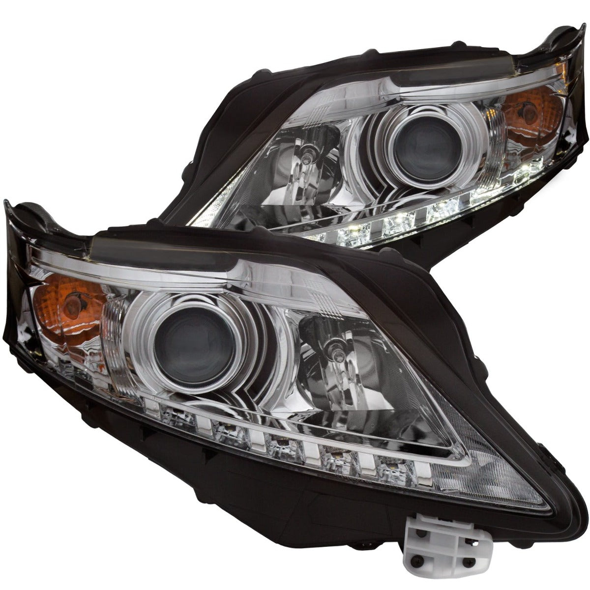 AnzoUSA 111323 Projector Headlights with U-Bar Chrome