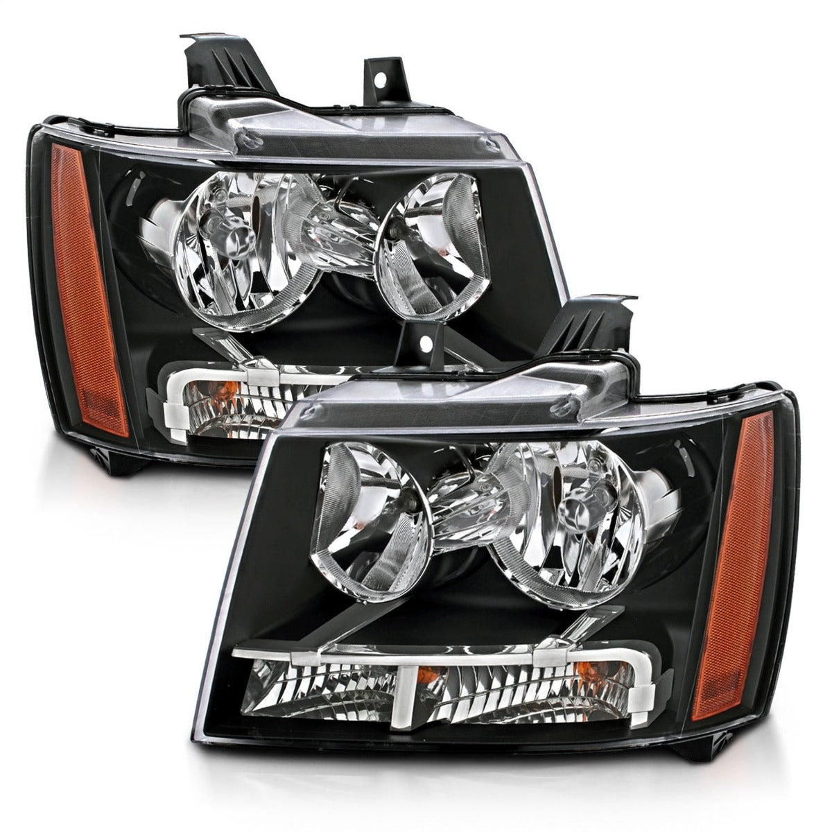 AnzoUSA 111392 Crystal Headlights Black