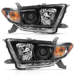 AnzoUSA 111435 Projector Headlight Black Amber