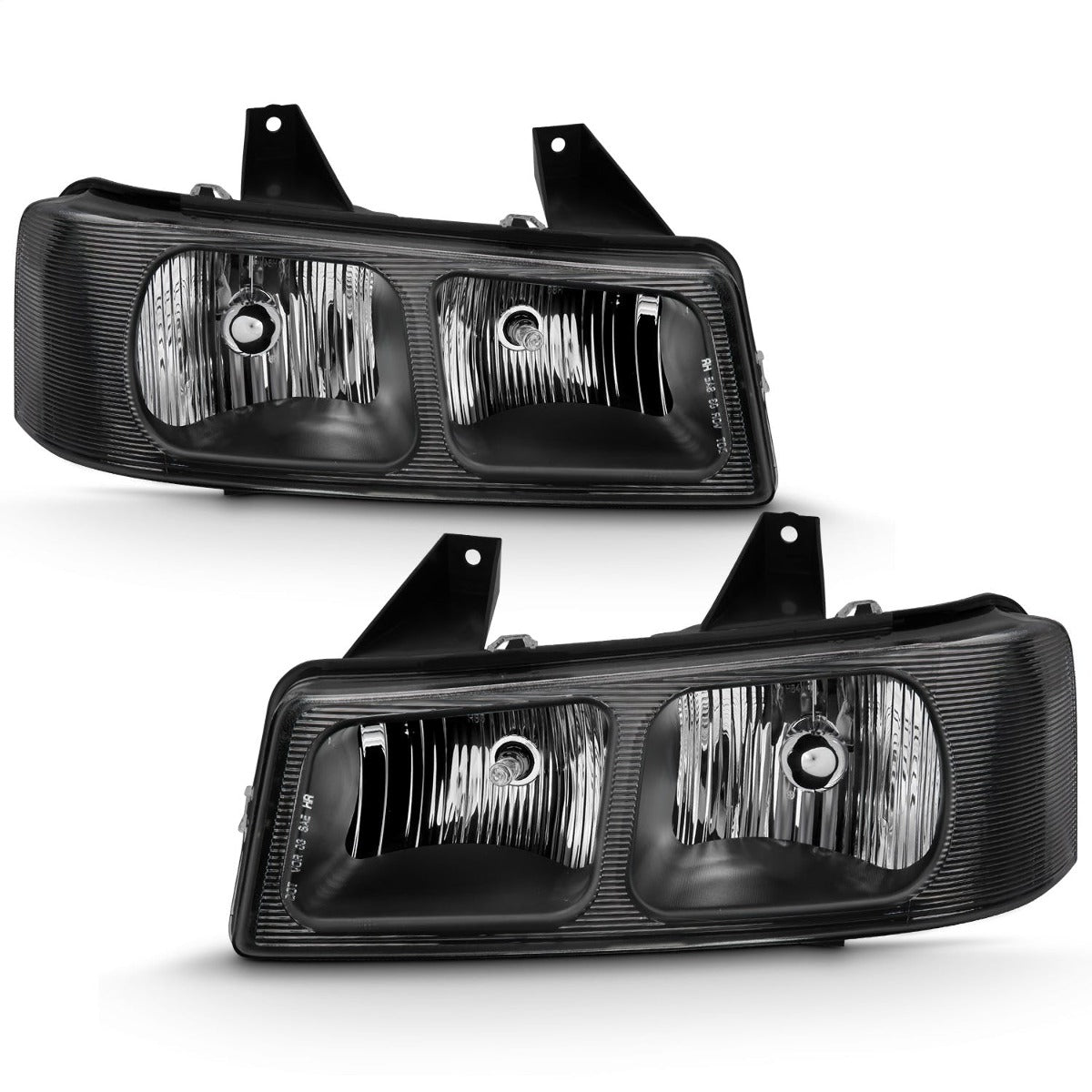 AnzoUSA 111474 Crystal Headlight Black