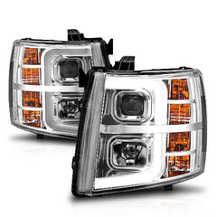 AnzoUSA 111546 Projector with Light Bar Chrome Housing with Sequential