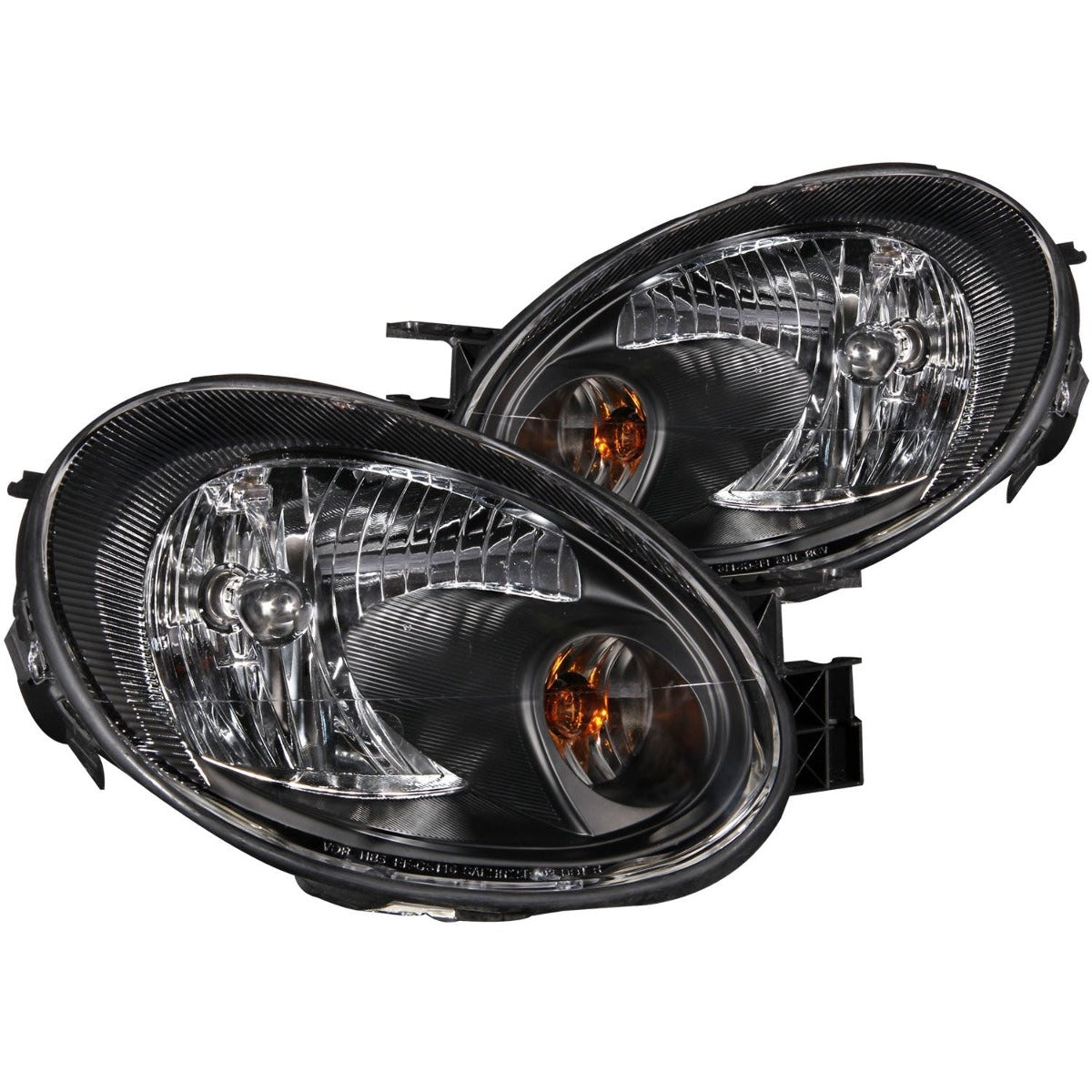 AnzoUSA 121030 Crystal Headlights Black
