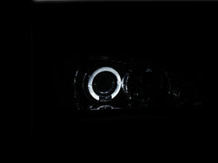 AnzoUSA 121038 Projector Headlights with Halo Black 1pc