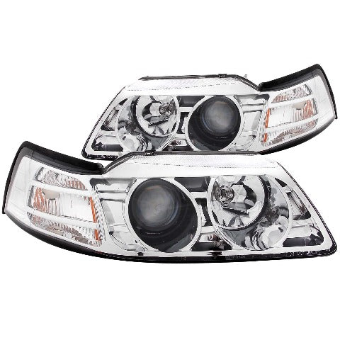 AnzoUSA 121043 Projector Headlights Chrome