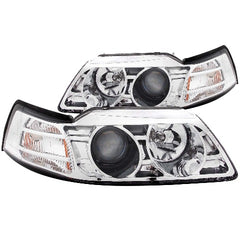 AnzoUSA 121043 Projector Headlights Chrome