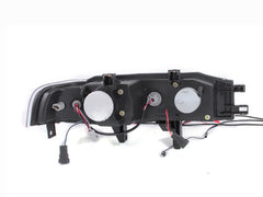 AnzoUSA 121048 Projector Headlights with Halo Black 1pc