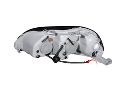 AnzoUSA 121068 Projector Headlights with Halo Black