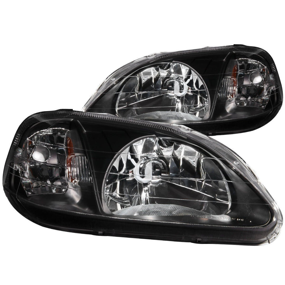 AnzoUSA 121070 Crystal Headlights Black