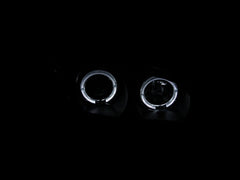 AnzoUSA 121077 Projector Headlights with Halo Black