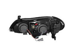 AnzoUSA 121078 Projector Headlights with Halo Chrome