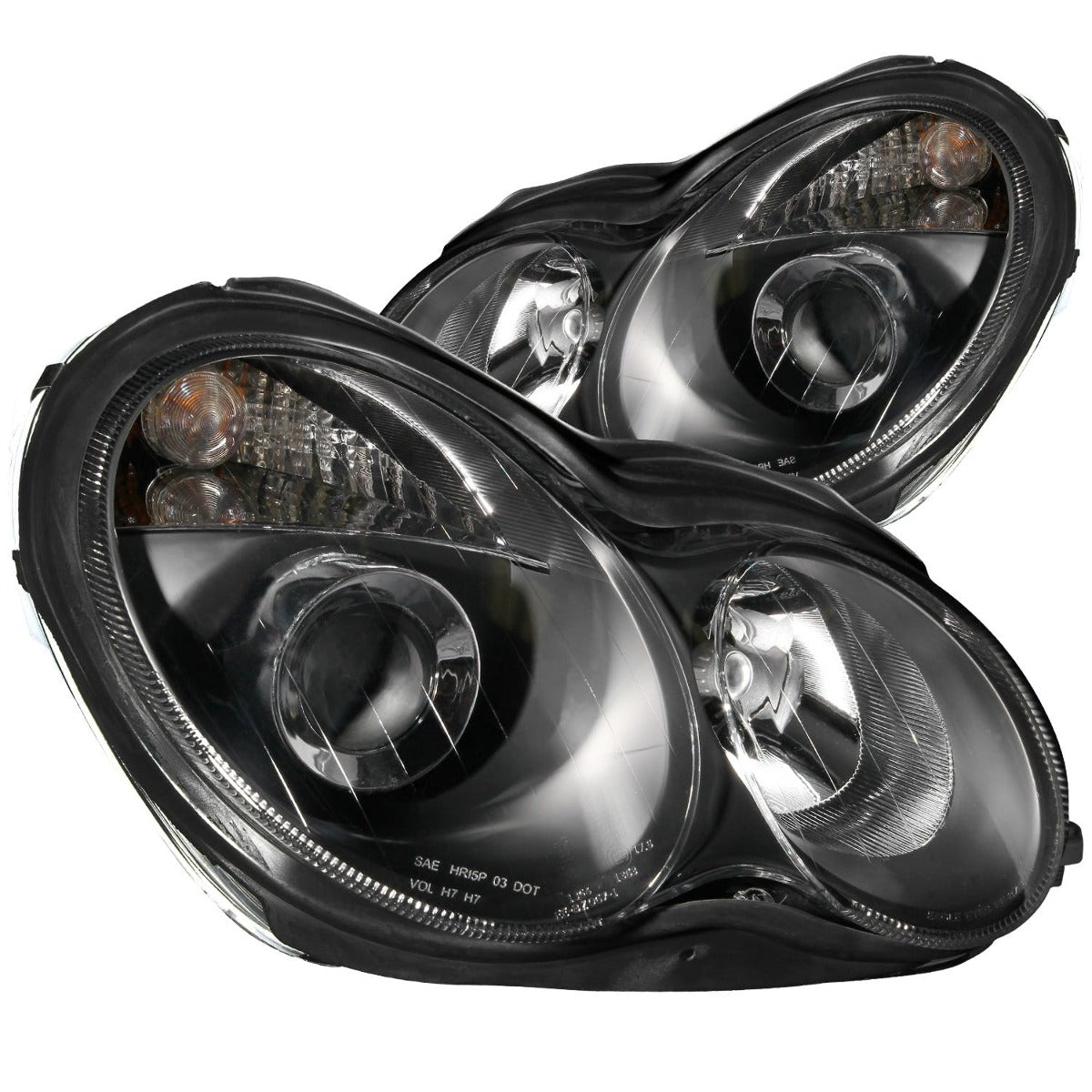 AnzoUSA 121079 Projector Headlights Black