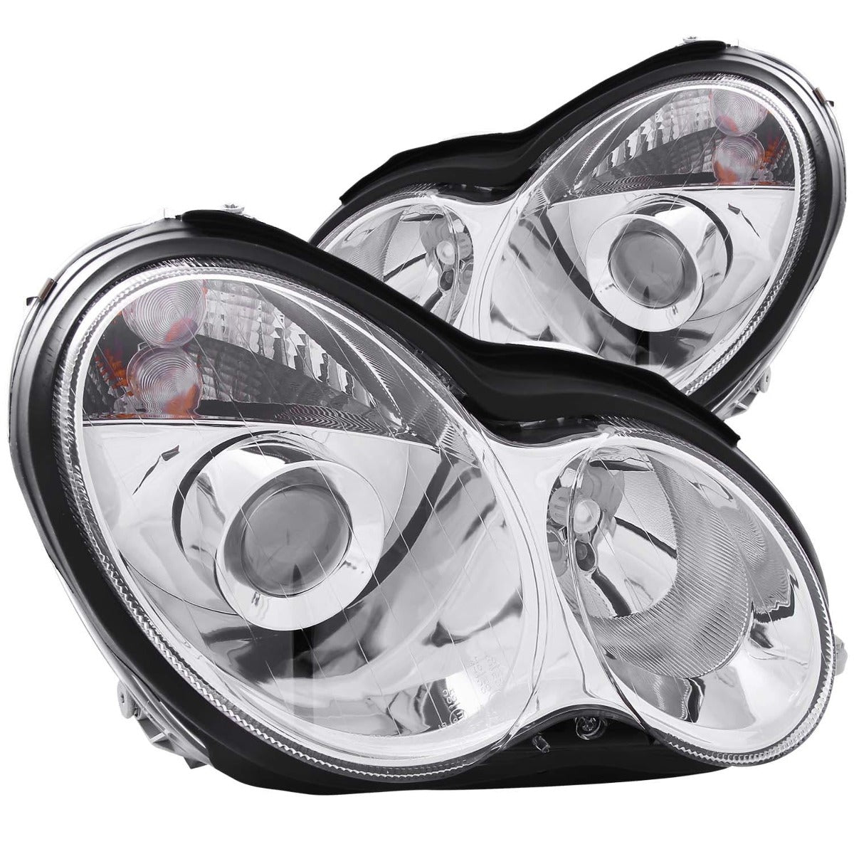 AnzoUSA 121080 Projector Headlights Chrome