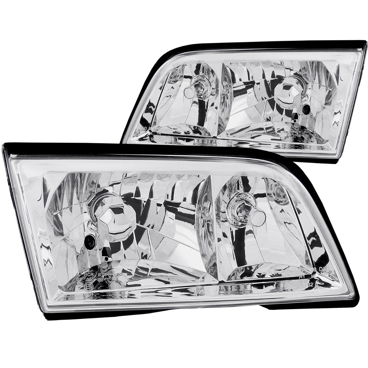 AnzoUSA 121081 Crystal Headlights Chrome