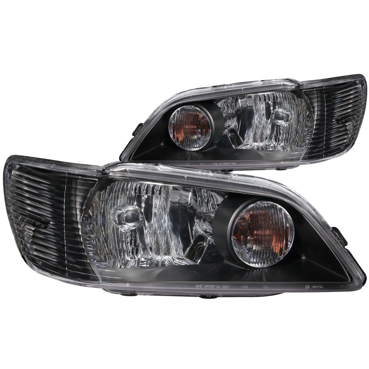 AnzoUSA 121101 Crystal Headlights Black