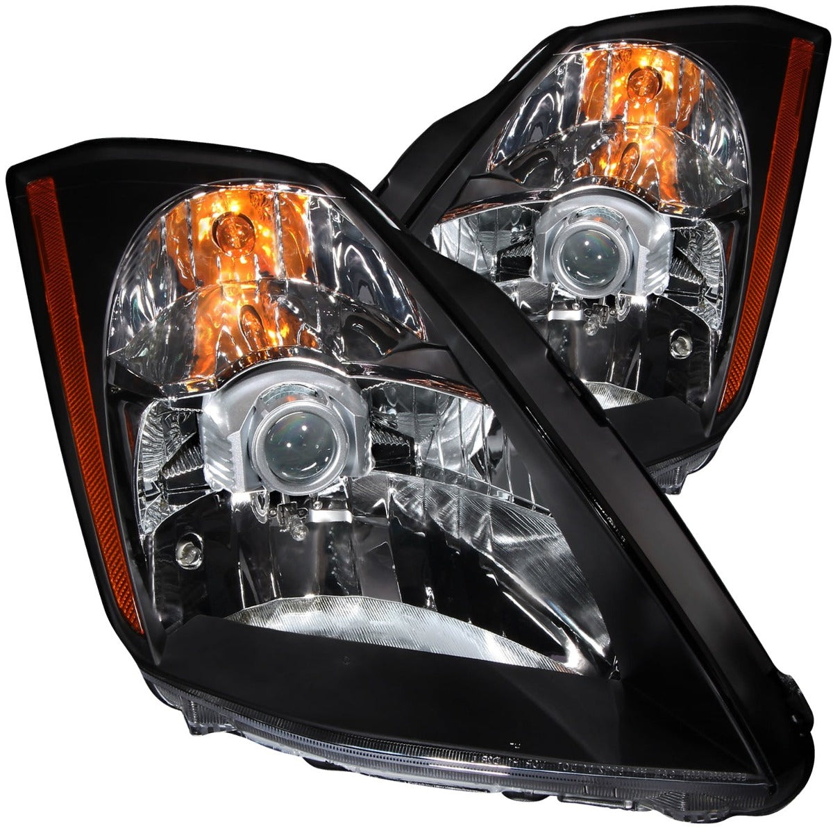 AnzoUSA 121108 Crystal Headlights Black