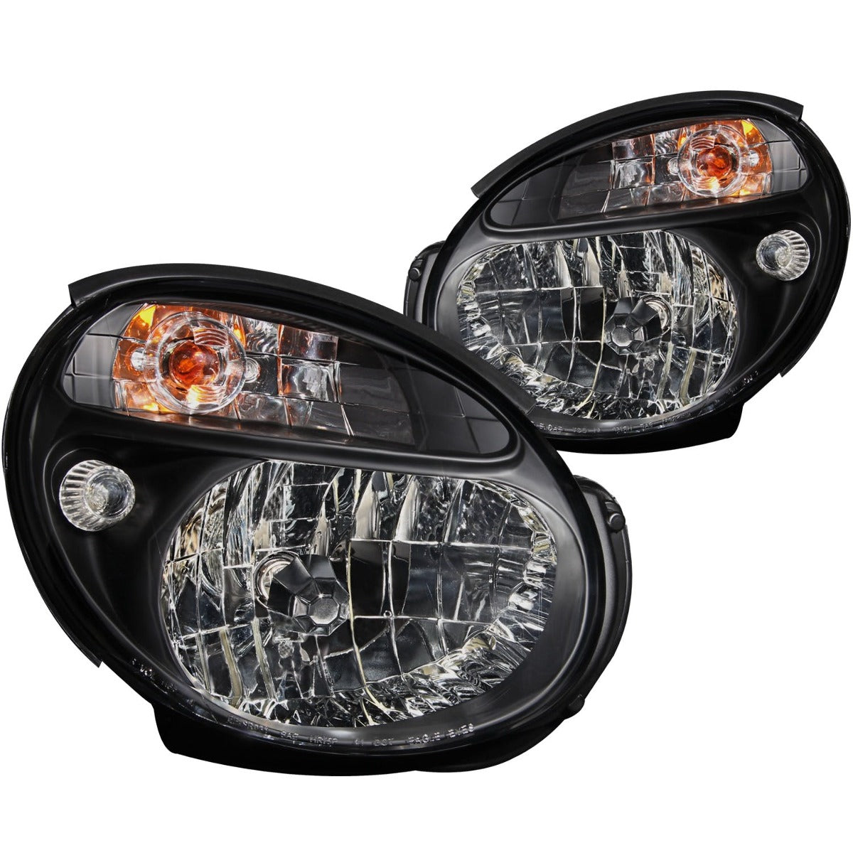AnzoUSA 121121 Crystal Headlights Black