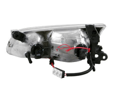 AnzoUSA 121124 Crystal Headlights with Halo Chrome