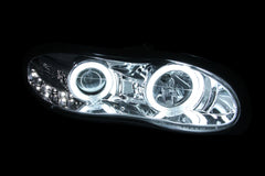 AnzoUSA 121159 Projector Headlights with Halo Chrome