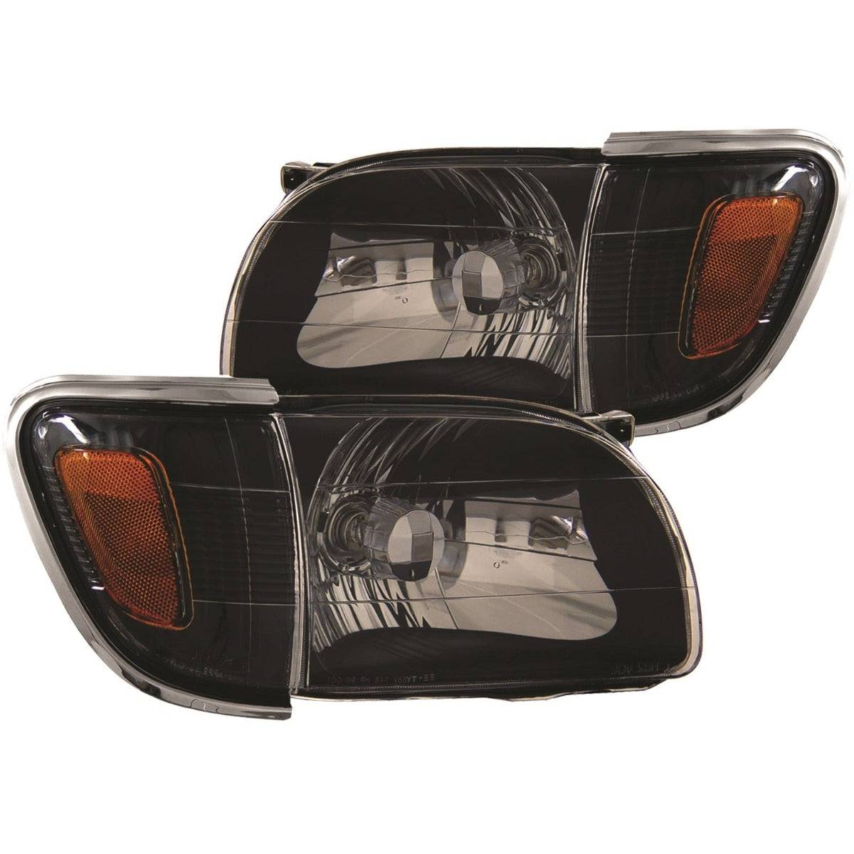 AnzoUSA 121190 Crystal Headlights Black