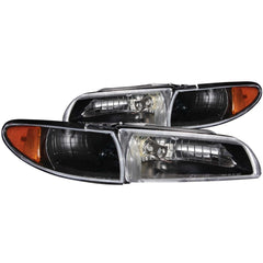 AnzoUSA 121201 Crystal Headlights Black