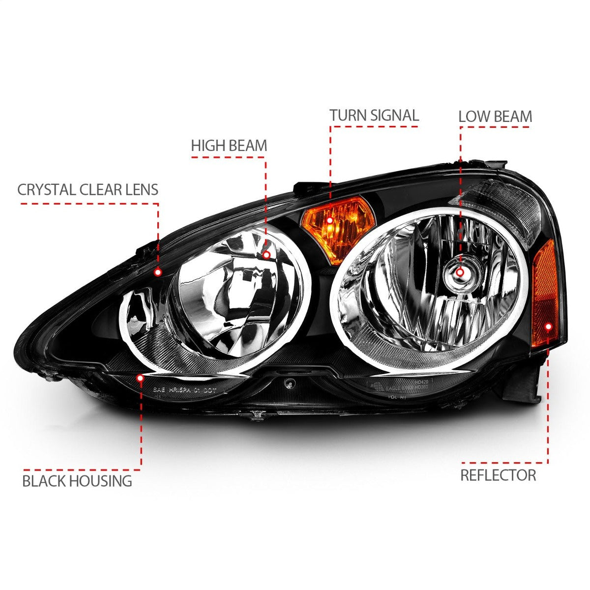 AnzoUSA 121209 Crystal Headlights Black