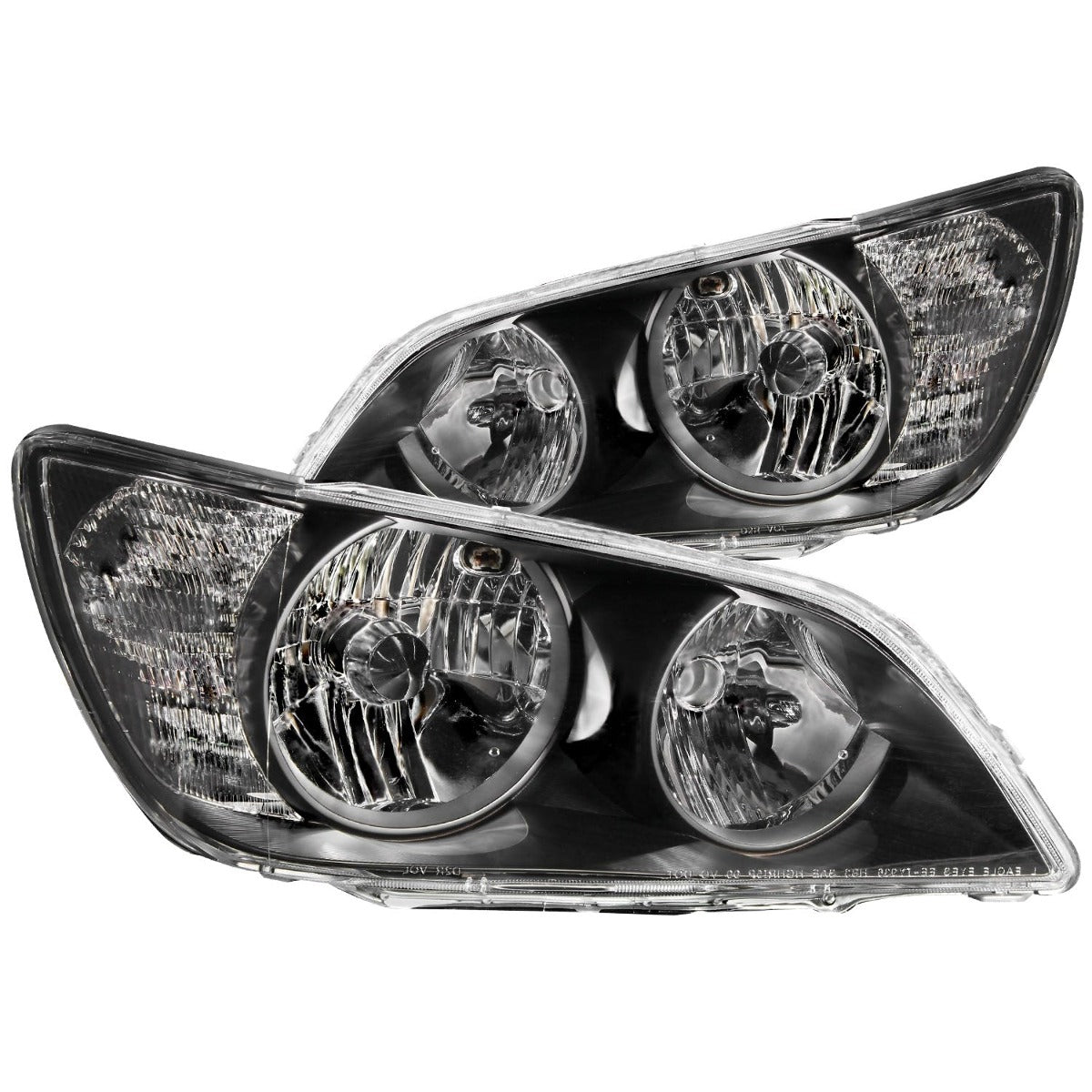 AnzoUSA 121210 Crystal Headlights Black