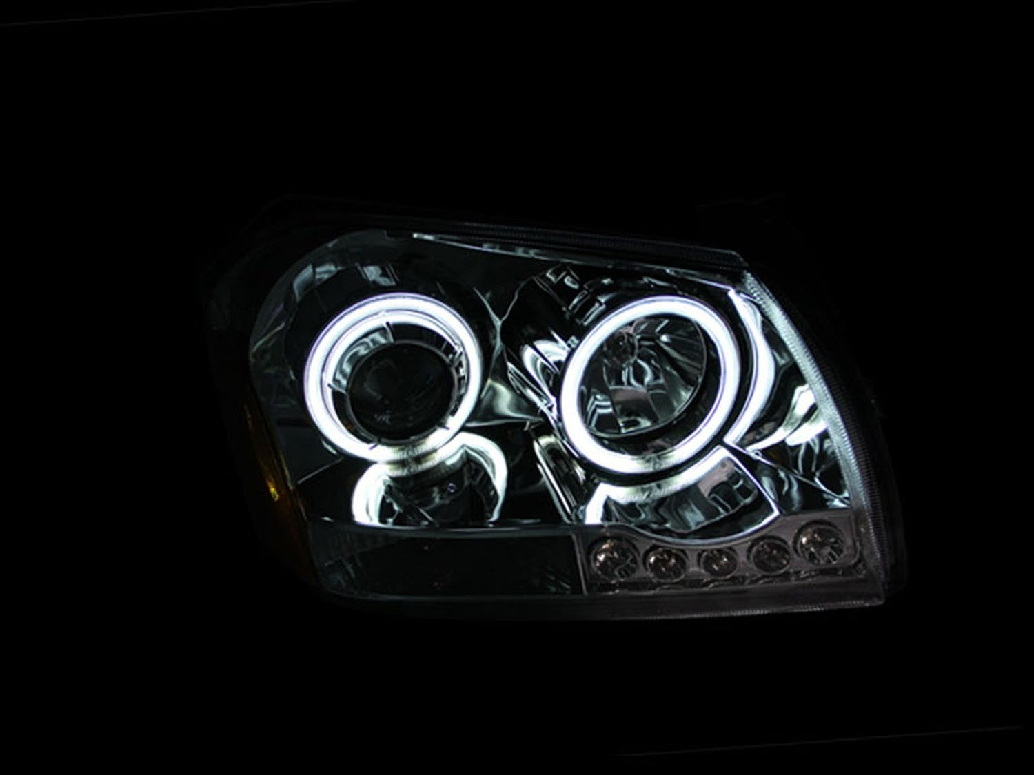 AnzoUSA 121219 Projector Headlights Chrome