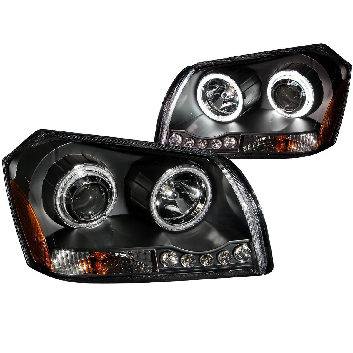 AnzoUSA 121220 Projector Headlights Black