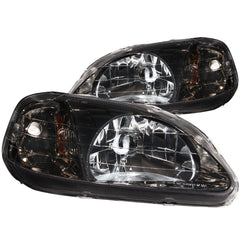 AnzoUSA 121234 Crystal Headlights Gun-Metal Gray