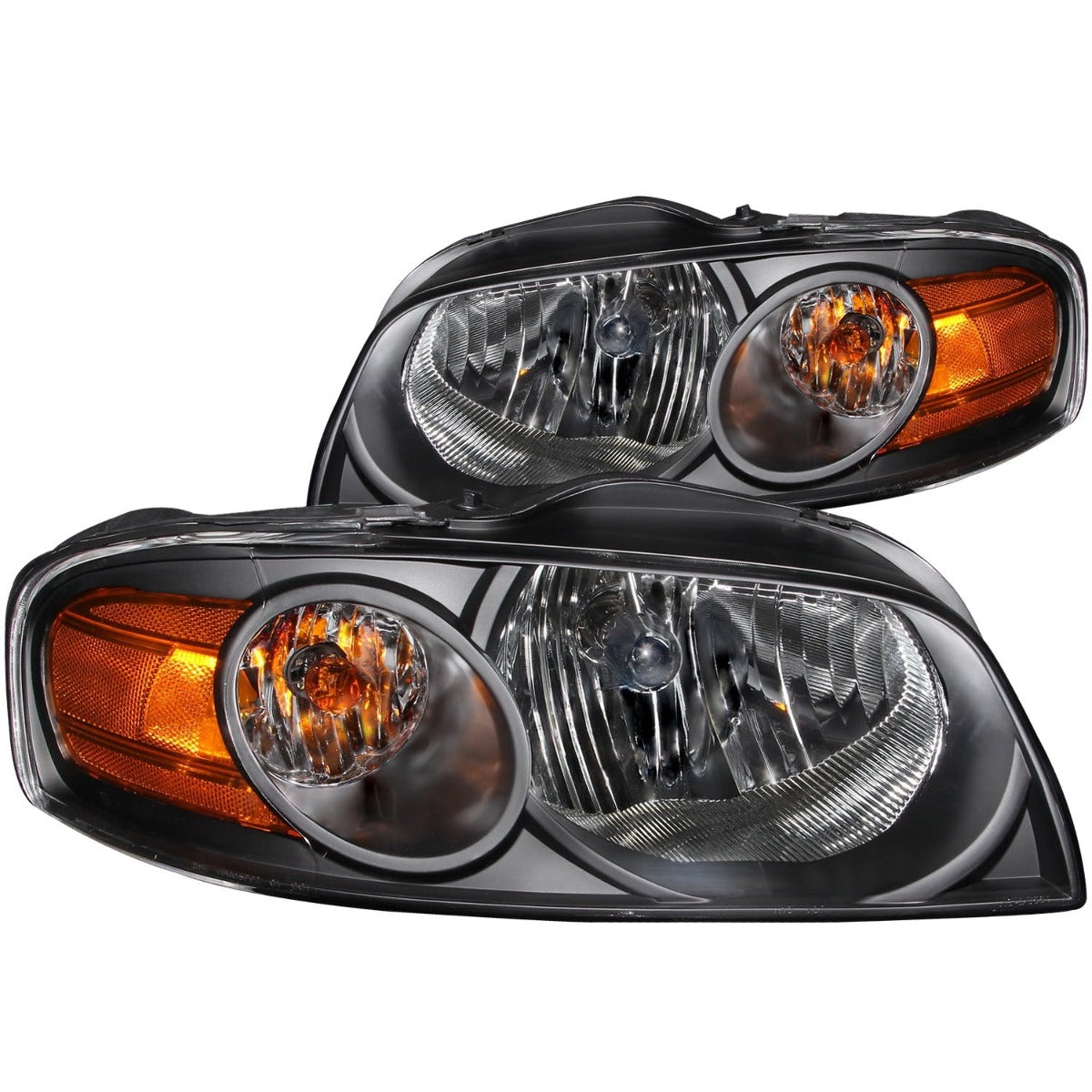 AnzoUSA 121235 Crystal Headlights Black