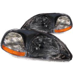 AnzoUSA 121248 Crystal Headlights Gun-Metal Gray