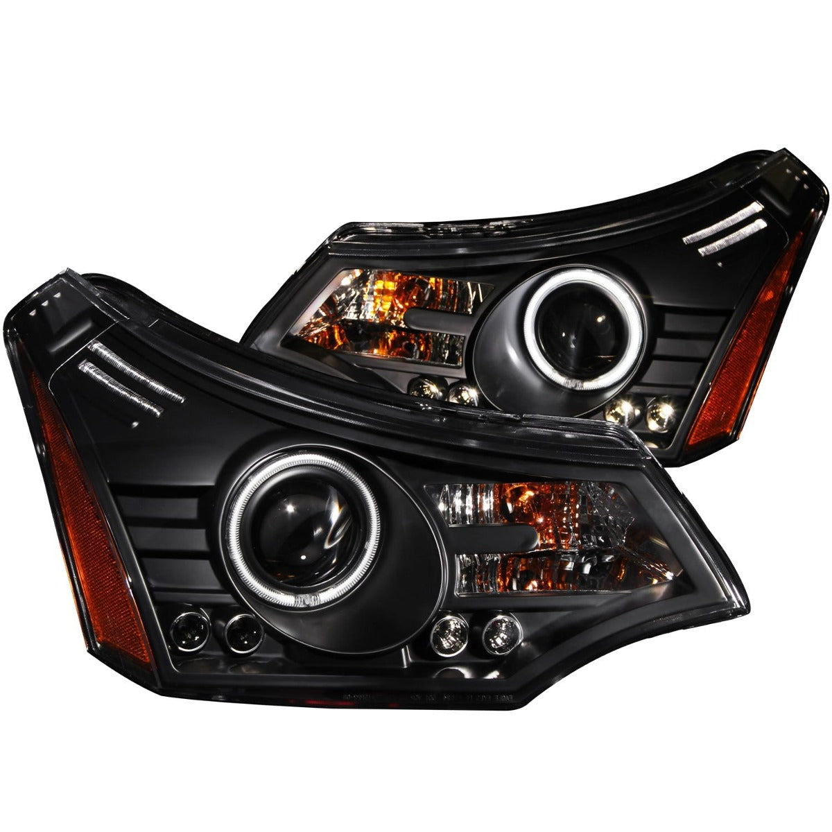 AnzoUSA 121272 Projector Headlights Black