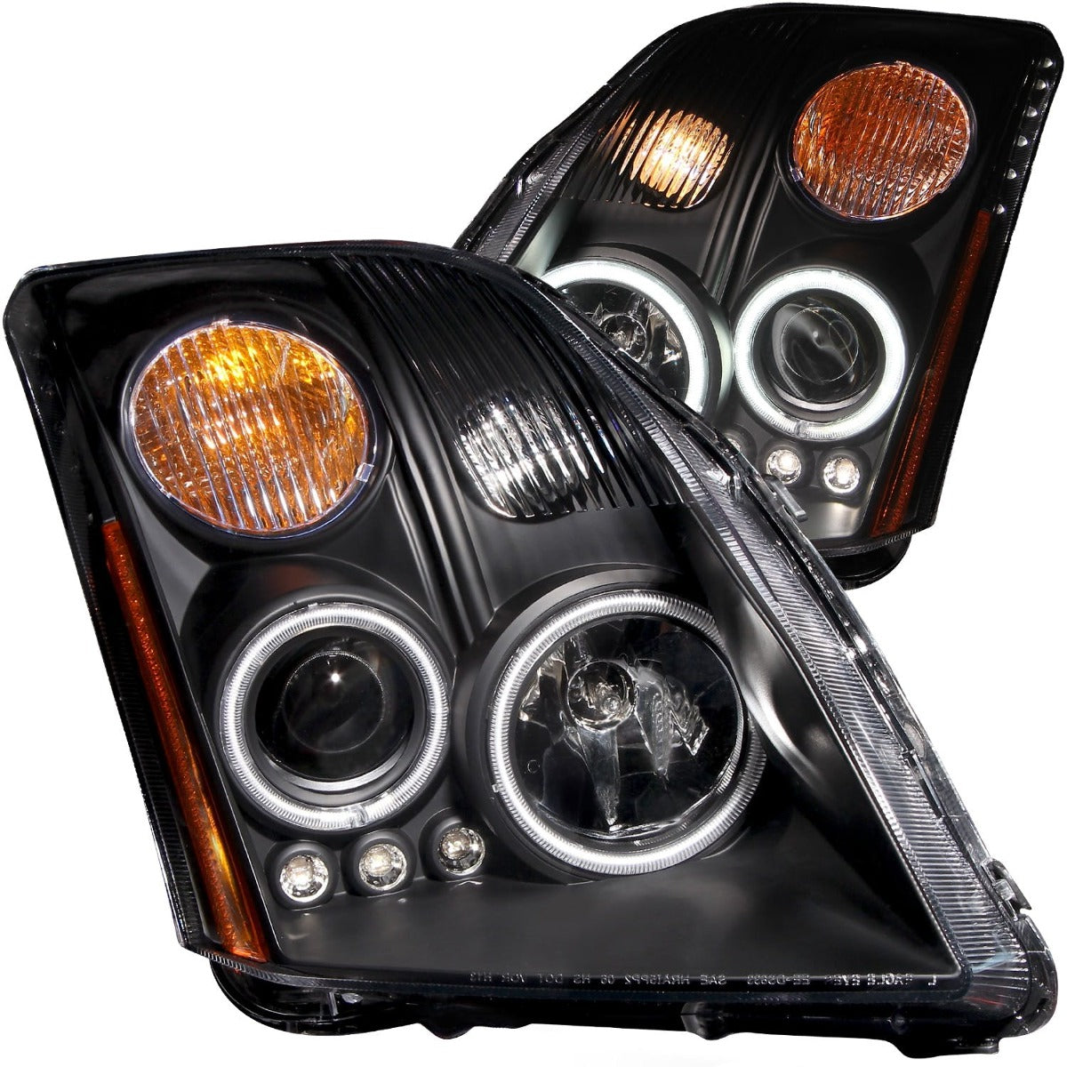 AnzoUSA 121276 Projector Headlights Black