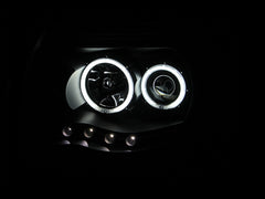 AnzoUSA 121282 Projector Headlights with Halo Black