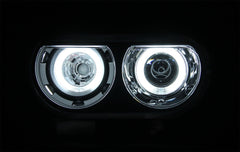 AnzoUSA 121306 Projector Headlights with Halo Black (SMD LED) (HID Compatible)