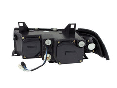 AnzoUSA 121325 Projector Headlights with Halo Black G2 1 pc