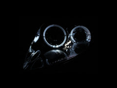 AnzoUSA 121332 Projector Headlights with Halo Black