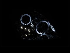 AnzoUSA 121342 Projector Headlights with Halo Chrome with LED